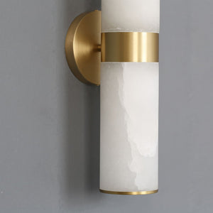 Crestmoor Alabaster Vanity Sconce - Zonesus