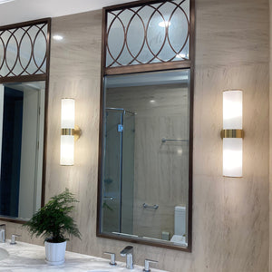 Crestmoor Alabaster Vanity Sconce - Zonesus