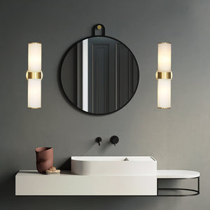 Crestmoor Alabaster Vanity Sconce - Zonesus