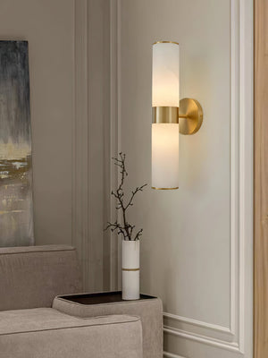 Crestmoor Alabaster Vanity Sconce - Zonesus