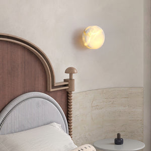 Cylindrical Alabaster Wall Lamp - Zonesus