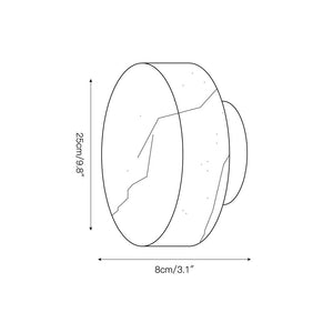 Cylindrical Alabaster Wall Lamp - Zonesus