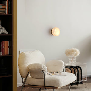 Cylindrical Alabaster Wall Lamp - Zonesus