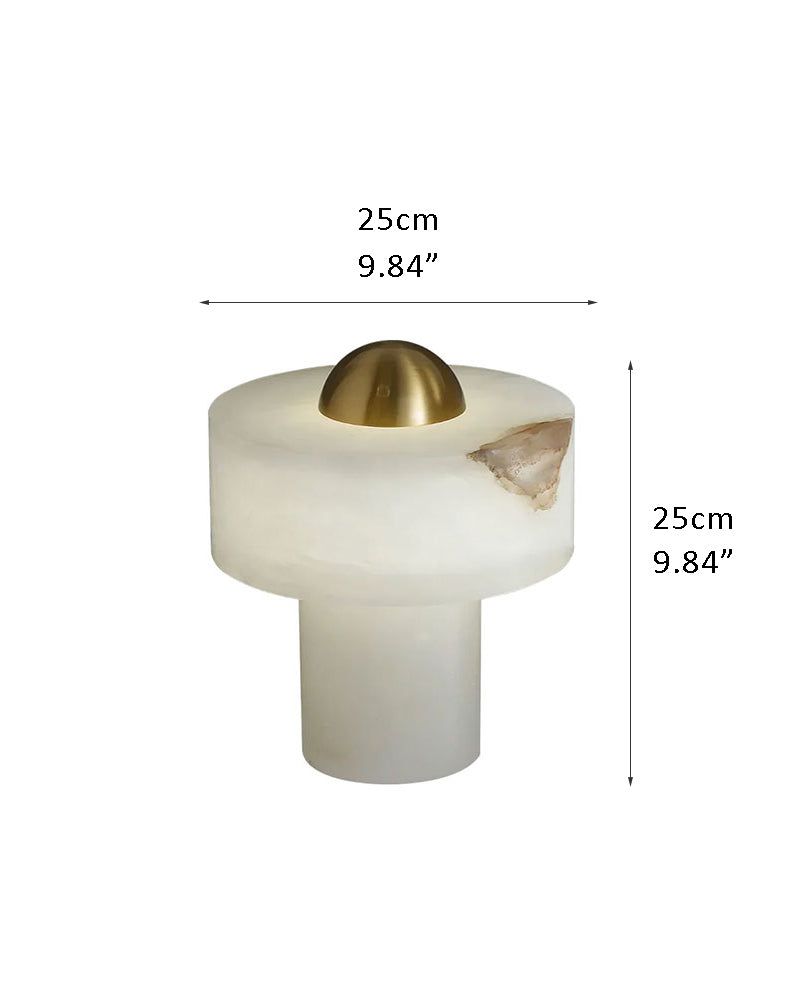 Natural Radiance Stone LED Alabaster Cosy Table Lamp for bedroom nightstands