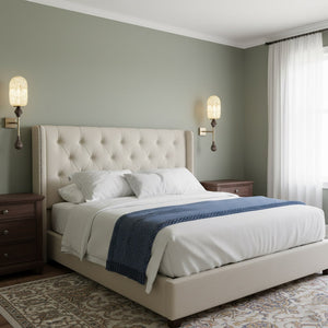 Dakota Alabaster Wall Sconce - Zonesus