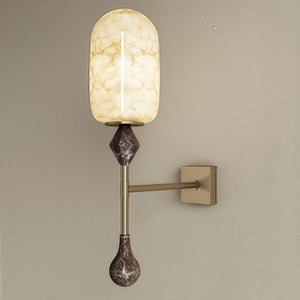 Dakota Alabaster Wall Sconce - Zonesus