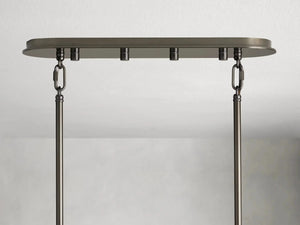 Delsie Oval Art Glass Chandelier 51''63''72''L - Zonesus