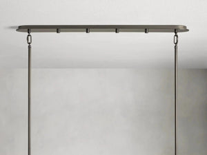 Delsie Oval Art Glass Chandelier 51''63''72''L - Zonesus