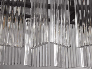 Delsie Oval Art Glass Chandelier 51''63''72''L - Zonesus