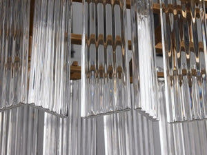 Delsie Oval Art Glass Chandelier 51''63''72''L - Zonesus