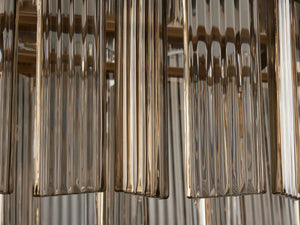 Delsie Oval Art Glass Chandelier 51''63''72''L - Zonesus