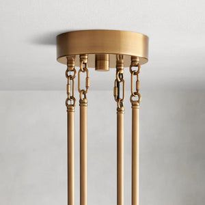 Delsie Round Art Glass Chandelier 38" 48" 60"D - Zonesus