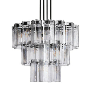 Delsie Round Art Glass Chandelier 38" 48" 60"D - Zonesus