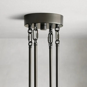 Delsie Round Art Glass Chandelier 38" 48" 60"D - Zonesus