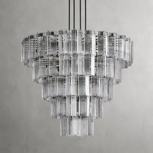 Delsie Round Art Glass Chandelier 38" 48" 60"D - Zonesus