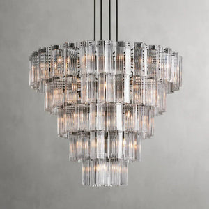 Delsie Round Art Glass Chandelier 38" 48" 60"D - Zonesus
