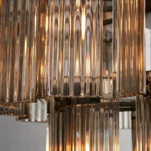 Delsie Round Art Glass Chandelier 38" 48" 60"D - Zonesus