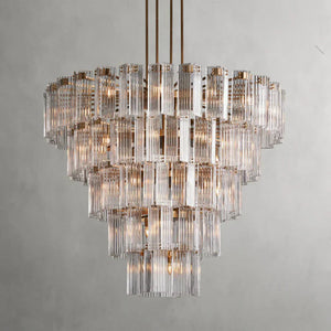 Delsie Round Art Glass Chandelier 38" 48" 60"D - Zonesus