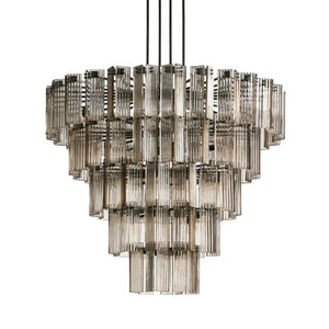 Delsie Round Art Glass Chandelier 38" 48" 60"D - Zonesus