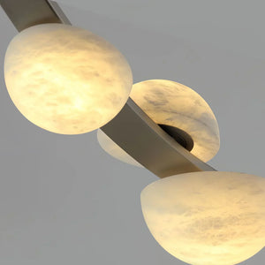 Alex Modern Dew Drops Alabaster Chandelier - Zonesus