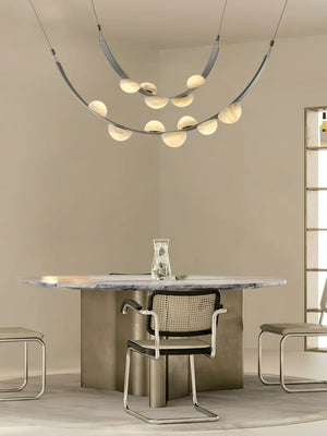 Alex Modern Dew Drops Alabaster Chandelier - Zonesus