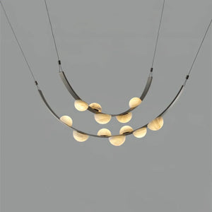 Alex Modern Dew Drops Alabaster Chandelier - Zonesus