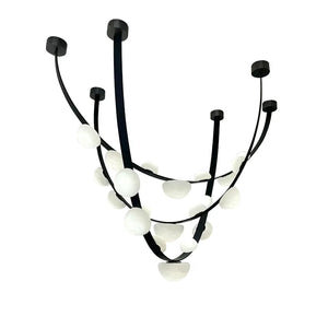 Alex Modern Dew Drops Alabaster Chandelier - Zonesus