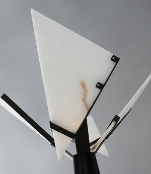 Drape Alabaster Floor Lamp - Zonesus