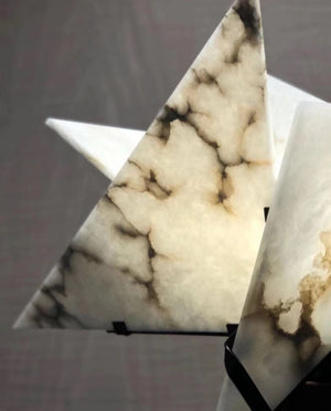 Drape Alabaster Floor Lamp - Zonesus