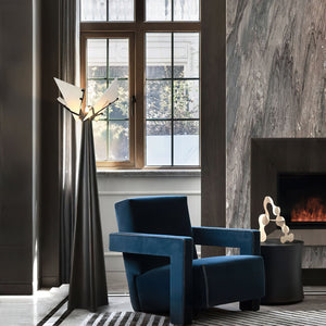 Drape Alabaster Floor Lamp - Zonesus