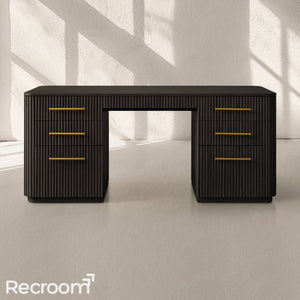 Finn Wood Executive Desk - Zonesus