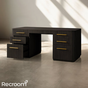 Finn Wood Executive Desk - Zonesus