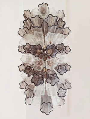 Murano Chandelier – 62 Tubes – Smoked/Transparent - Zonesus