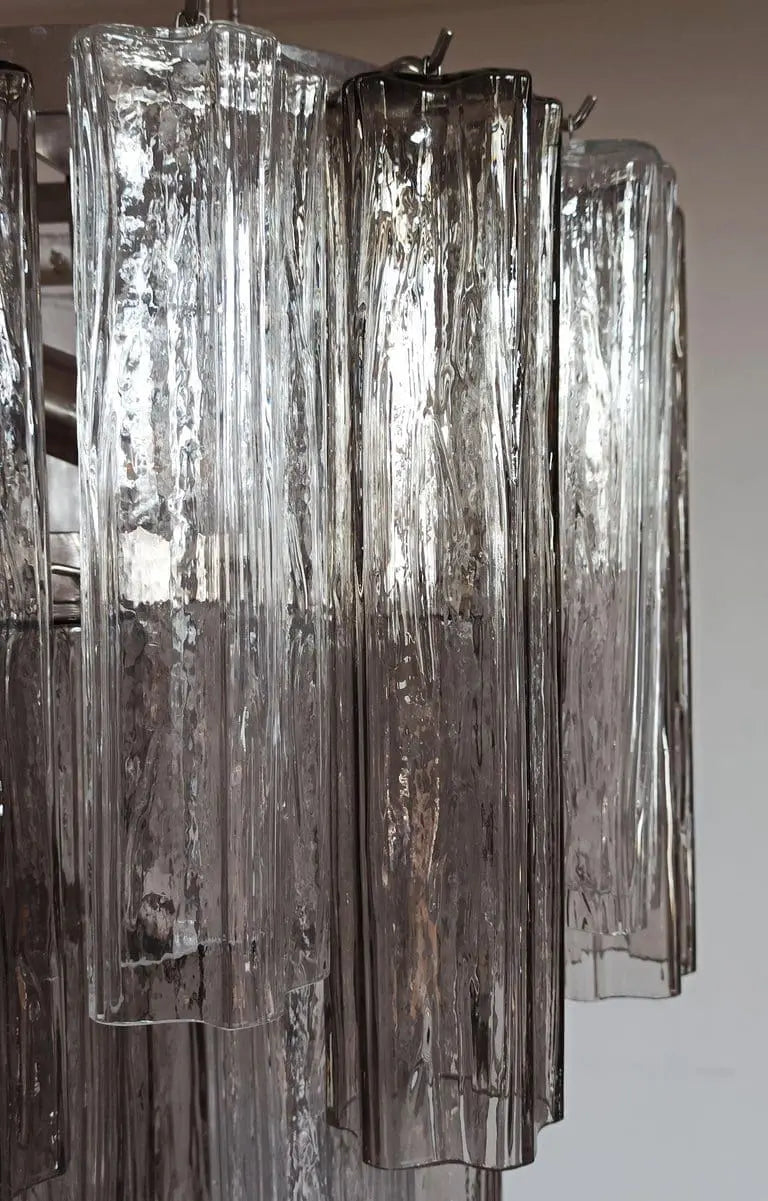 Murano Chandelier – 62 Tubes – Smoked/Transparent - Zonesus