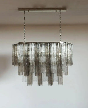 Murano Chandelier – 62 Tubes – Smoked/Transparent - Zonesus