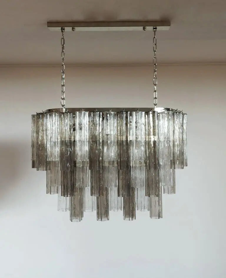 Murano Chandelier – 62 Tubes – Smoked/Transparent - Zonesus