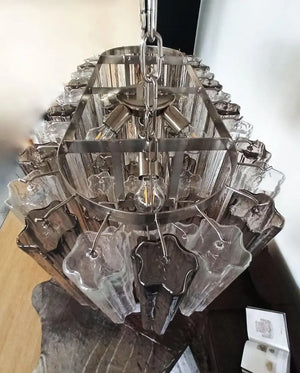 Murano Chandelier – 62 Tubes – Smoked/Transparent - Zonesus