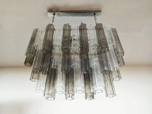 Murano Chandelier – 62 Tubes – Smoked/Transparent - Zonesus