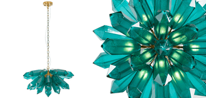 Emerald Crystal Chandelier - Zonesus