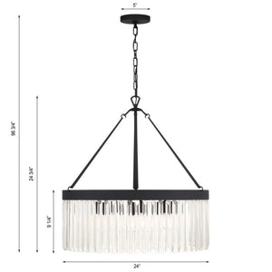 Guyton 8 Light Chandelier - Zonesus