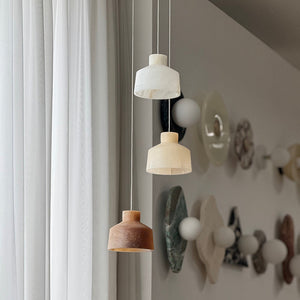 Etruscan Alabaster Pendant Lamp - Zonesus