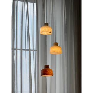 Etruscan Alabaster Pendant Lamp - Zonesus