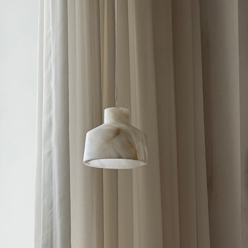 Etruscan Alabaster Pendant Lamp - Zonesus