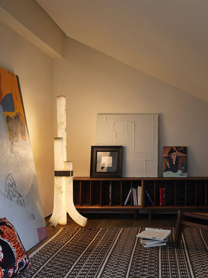 Fantasy Alabaster Floor Lamp - Zonesus