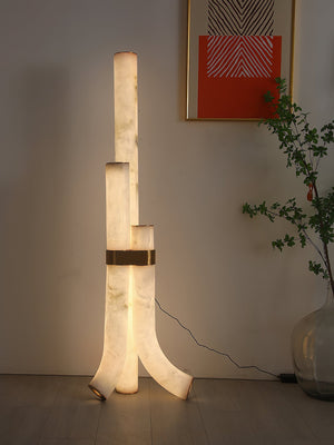 Fantasy Alabaster Floor Lamp - Zonesus