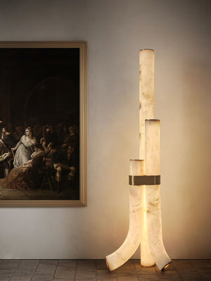 Fantasy Alabaster Floor Lamp - Zonesus