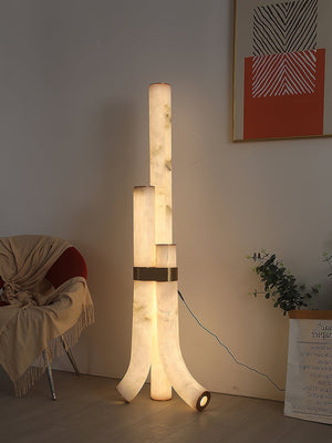 Fantasy Alabaster Floor Lamp - Zonesus