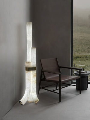 Fantasy Alabaster Floor Lamp - Zonesus