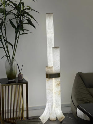 Fantasy Alabaster Floor Lamp - Zonesus