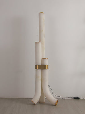 Fantasy Alabaster Floor Lamp - Zonesus
